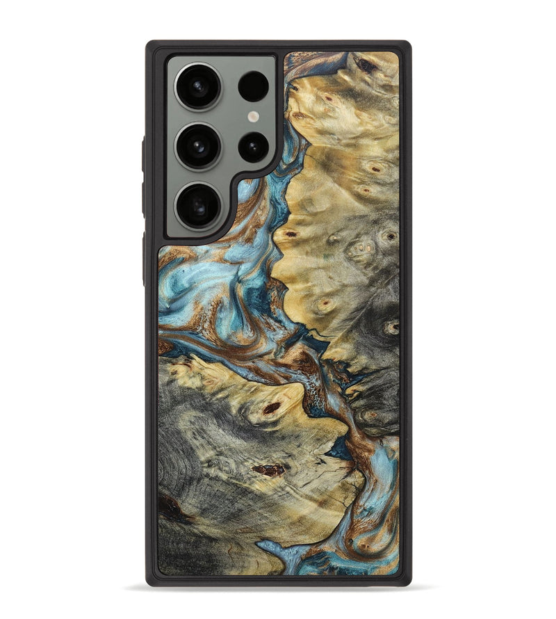 Galaxy S23 Ultra Wood+Resin Phone Case - Ayla (Mosaic, 661109)