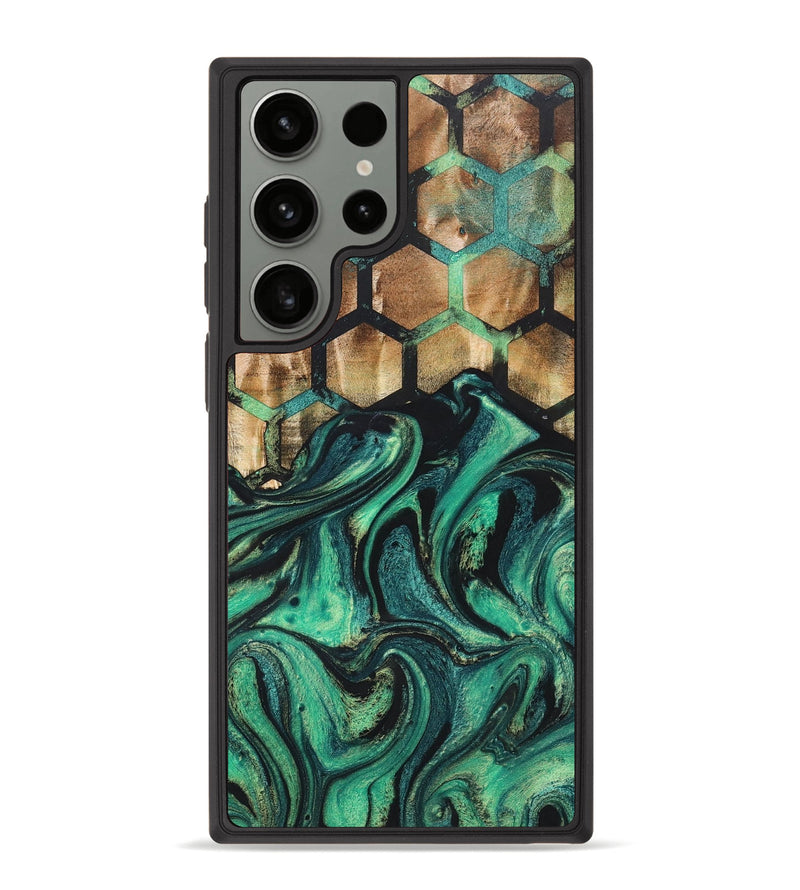 Galaxy S23 Ultra Wood+Resin Phone Case - Nikita (Pattern, 661276)