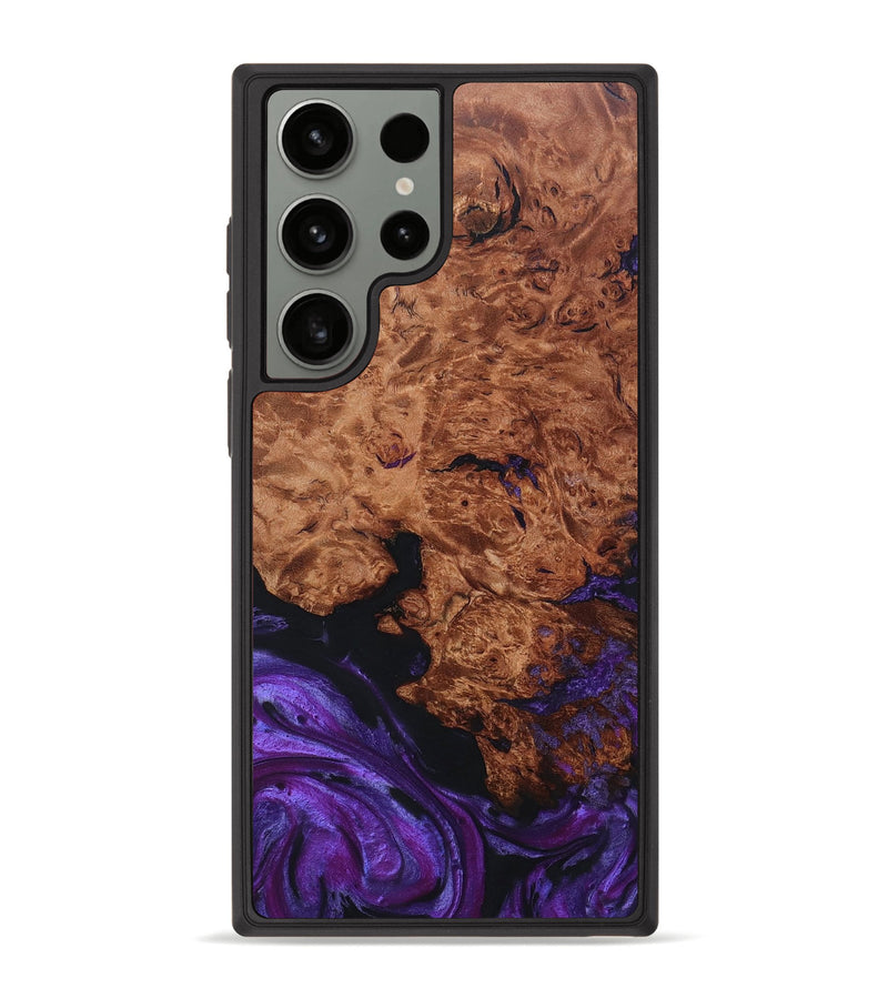 Galaxy S23 Ultra Wood+Resin Phone Case - Alejandro (Purple, 661323)