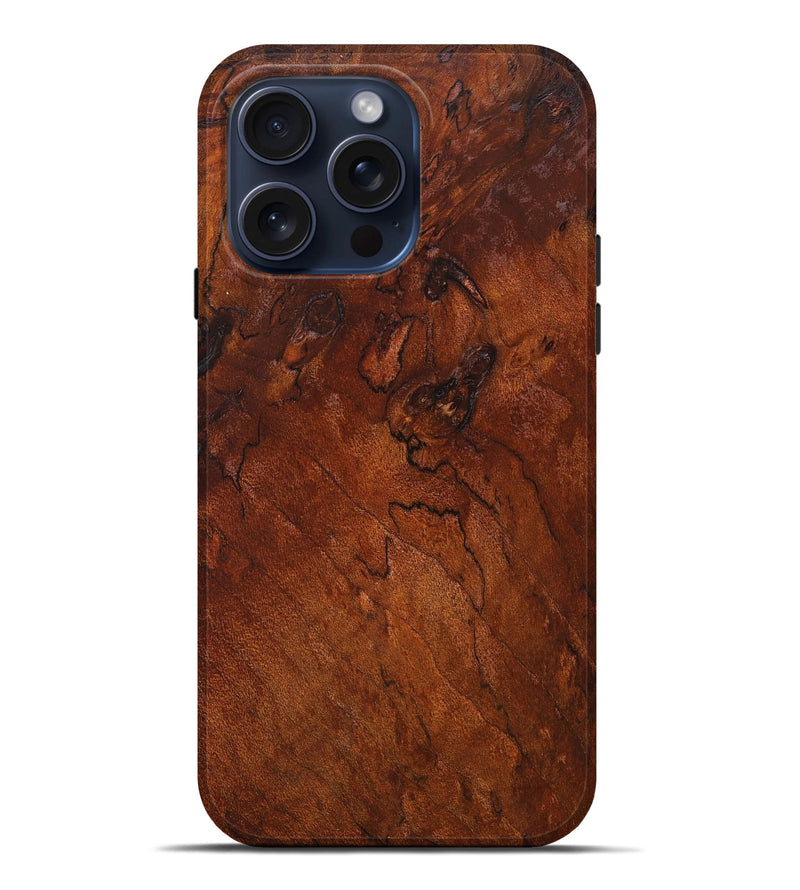 iPhone 15 Pro Max Wood+Resin Live Edge Phone Case - Viola (Wood Burl, 661348)
