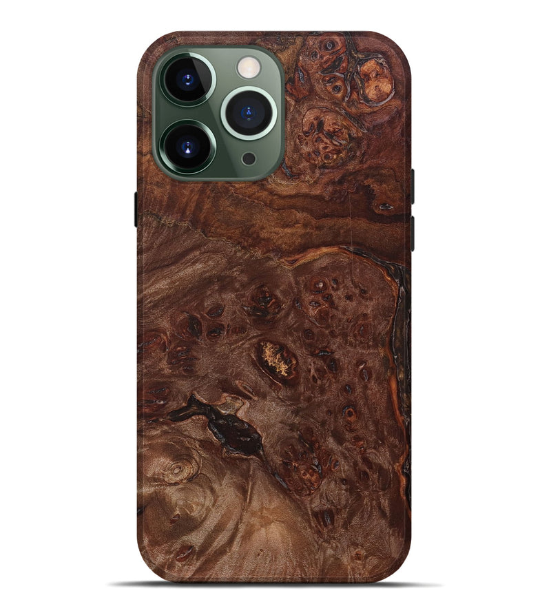 iPhone 13 Pro Max Wood+Resin Live Edge Phone Case - Ellis (Wood Burl, 661360)