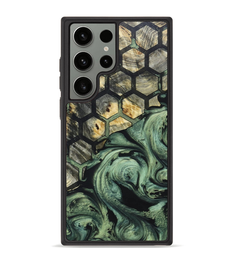Galaxy S23 Ultra Wood+Resin Phone Case - Cooper (Pattern, 661404)