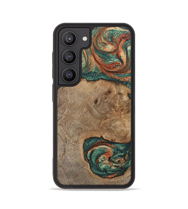 Galaxy S23 Wood+Resin Phone Case - Cortney (Green, 661511)