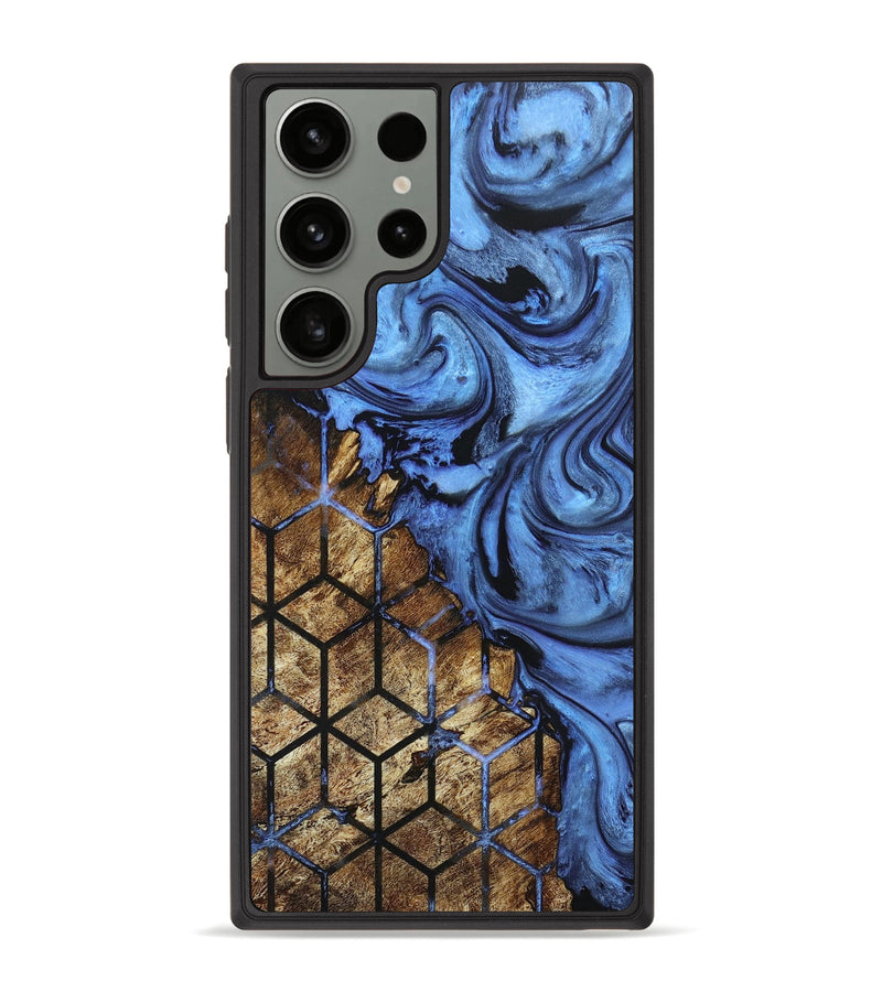 Galaxy S23 Ultra Wood+Resin Phone Case - Candice (Pattern, 661591)