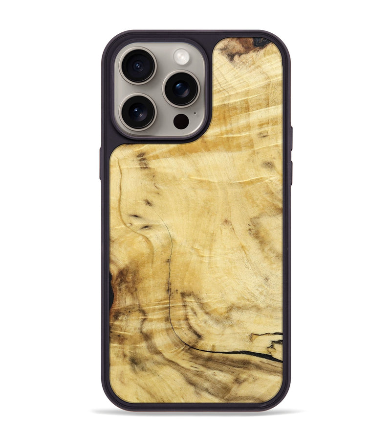 iPhone 15 Pro Max Wood+Resin Phone Case - Enrique (Wood Burl, 661668)