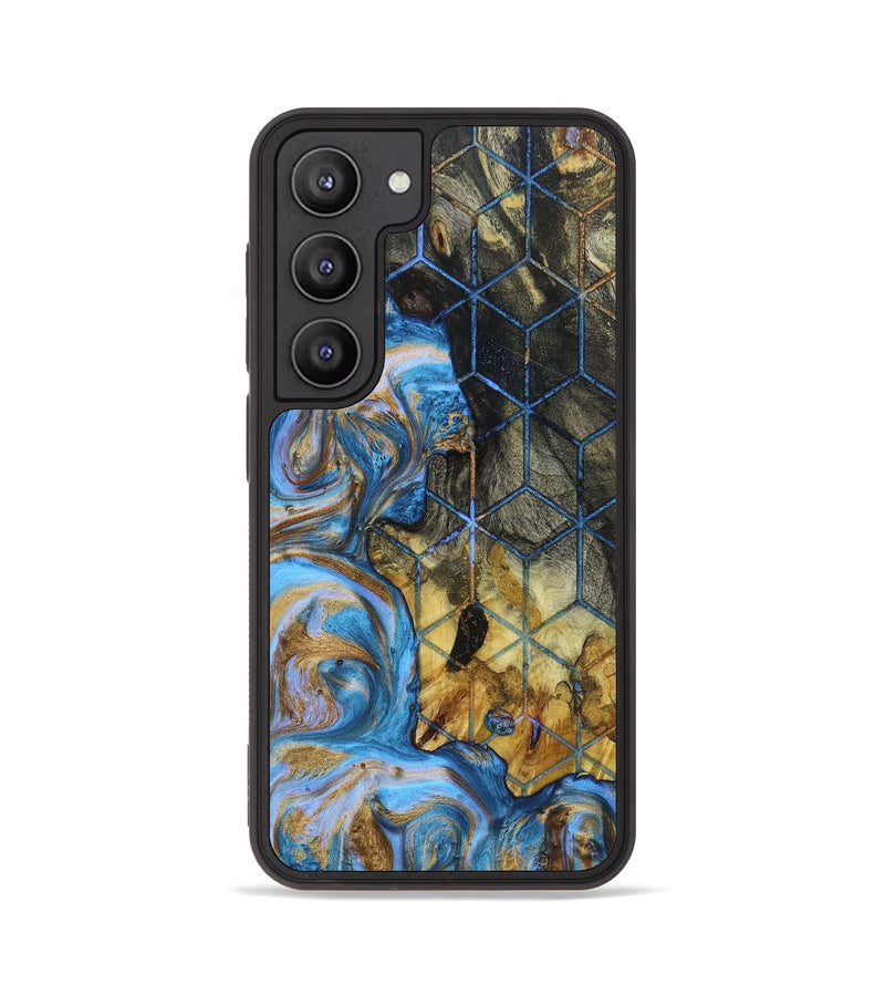 Galaxy S23 Wood+Resin Phone Case - Grace (Pattern, 661697)