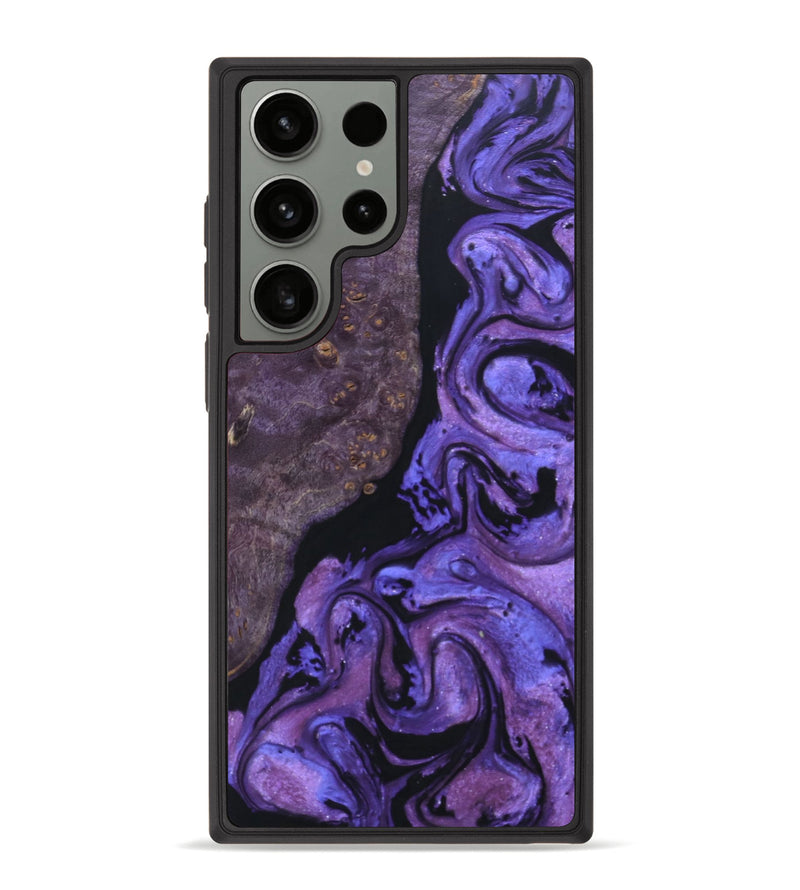 Galaxy S23 Ultra Wood+Resin Phone Case - Marshall (Purple, 661712)