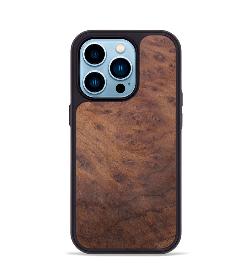 iPhone 14 Pro Wood+Resin Phone Case - Iker (Wood Burl, 661779)