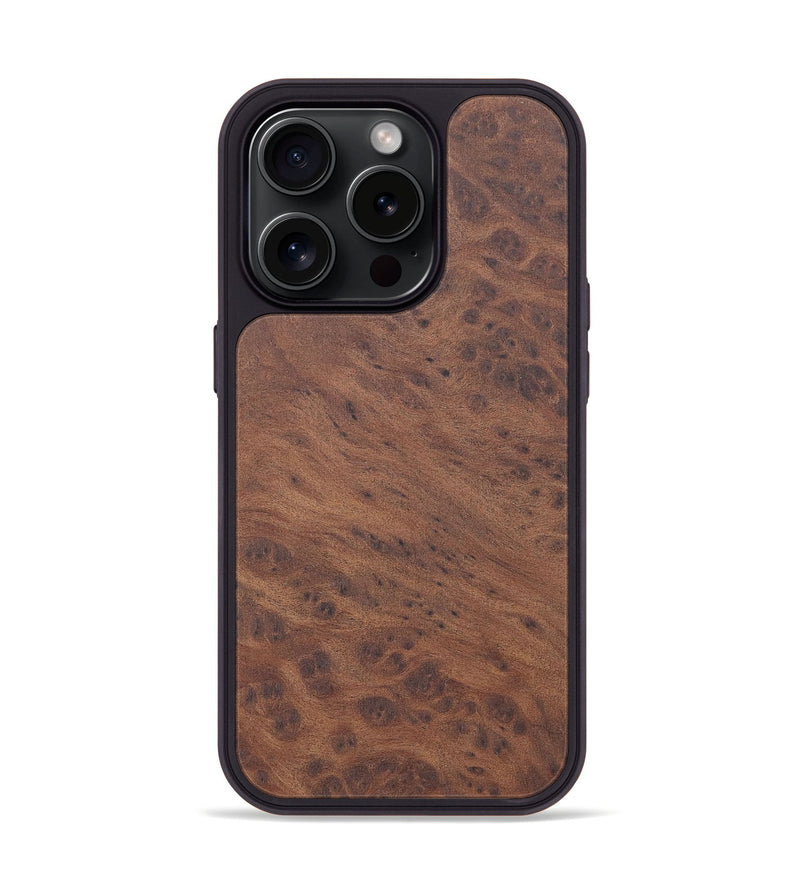 iPhone 15 Pro Wood+Resin Phone Case - Nancy (Wood Burl, 661786)
