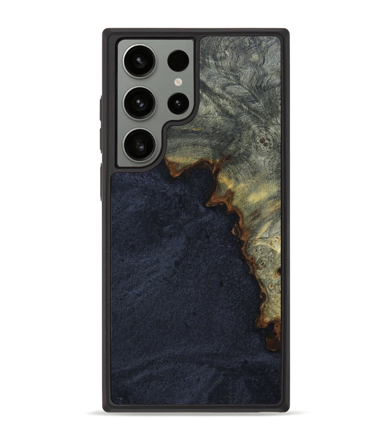 Galaxy S23 Ultra Wood+Resin Phone Case - George (Pure Black, 661795)