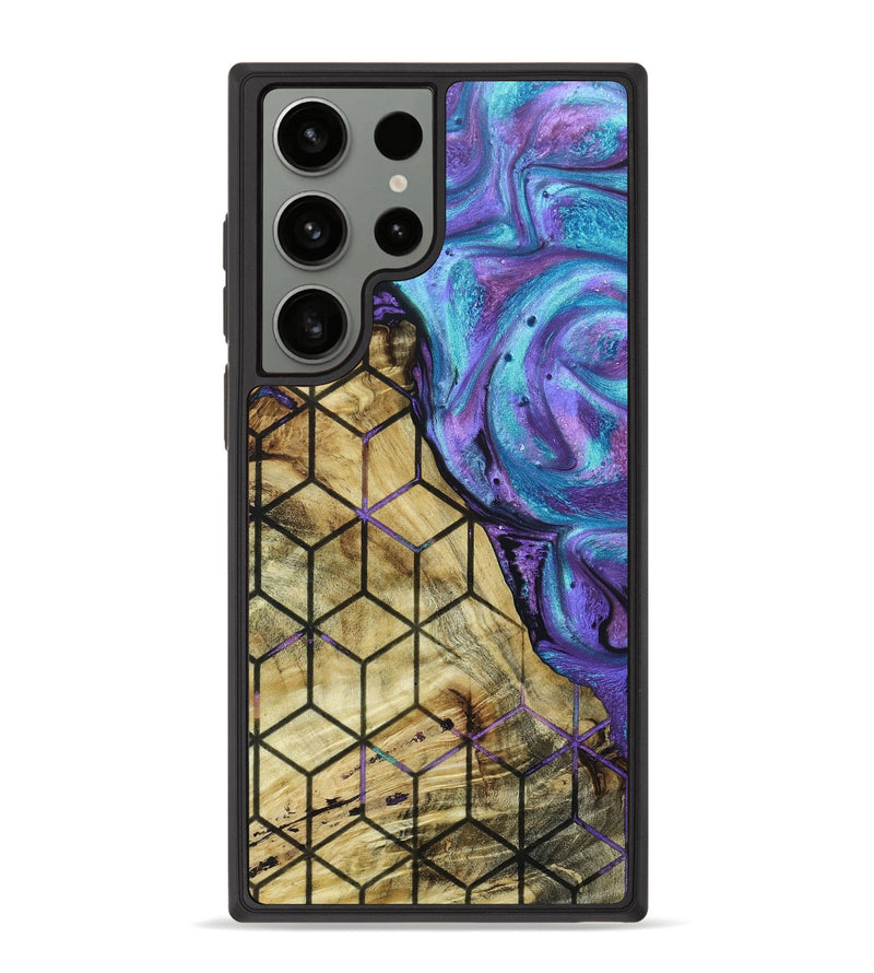 Galaxy S23 Ultra Wood+Resin Phone Case - Gene (Pattern, 661802)