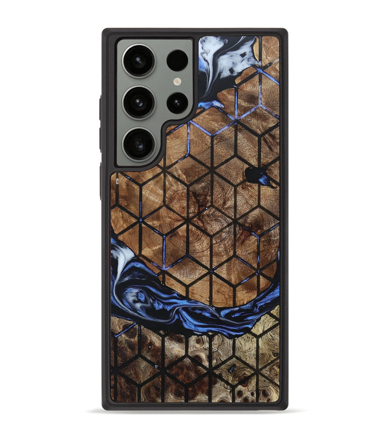 Galaxy S23 Ultra Wood+Resin Phone Case - Braylon (Pattern, 661818)