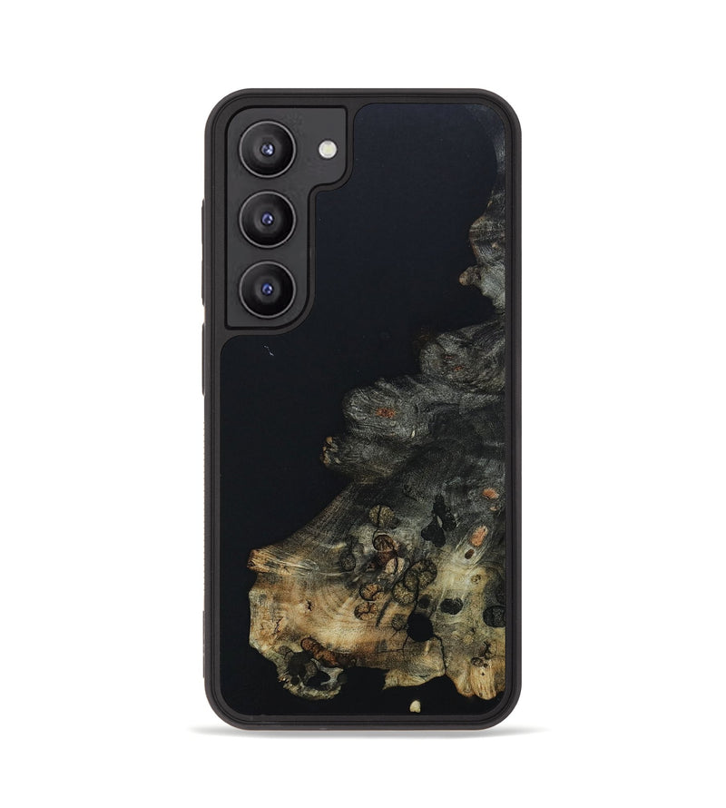 Galaxy S23 Wood+Resin Phone Case - Yasmin (Pure Black, 661886)