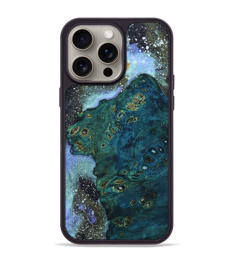 iPhone 15 Pro Max Wood+Resin Phone Case - Esther (Watercolor, 662116)