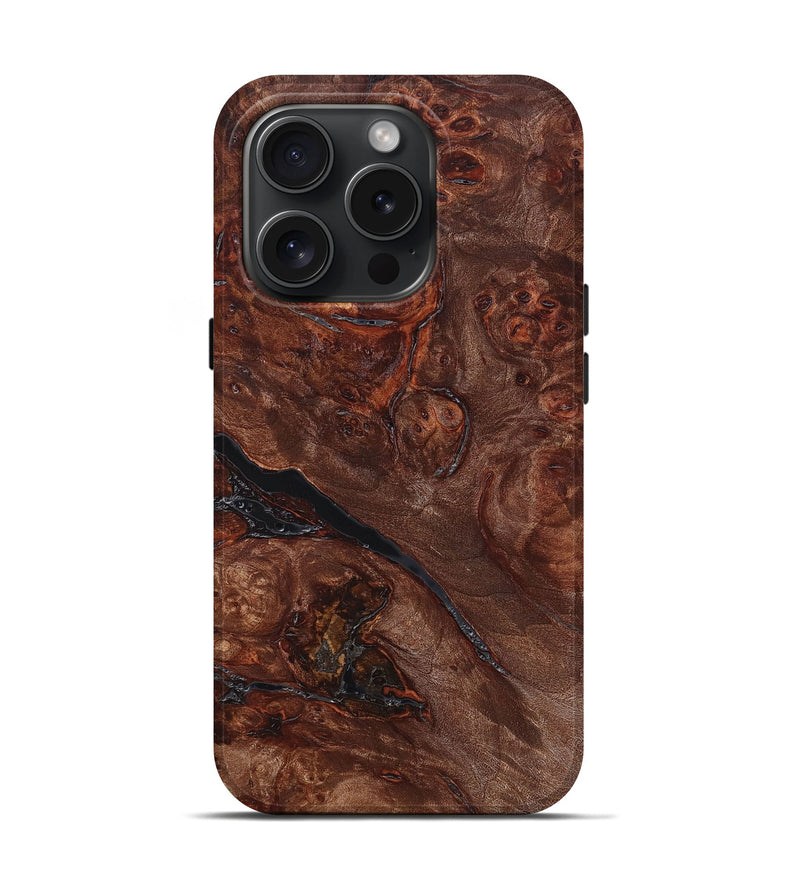 iPhone 15 Pro Burl Wood Live Edge Phone Case - Braxton (Wood Burl, 662174)