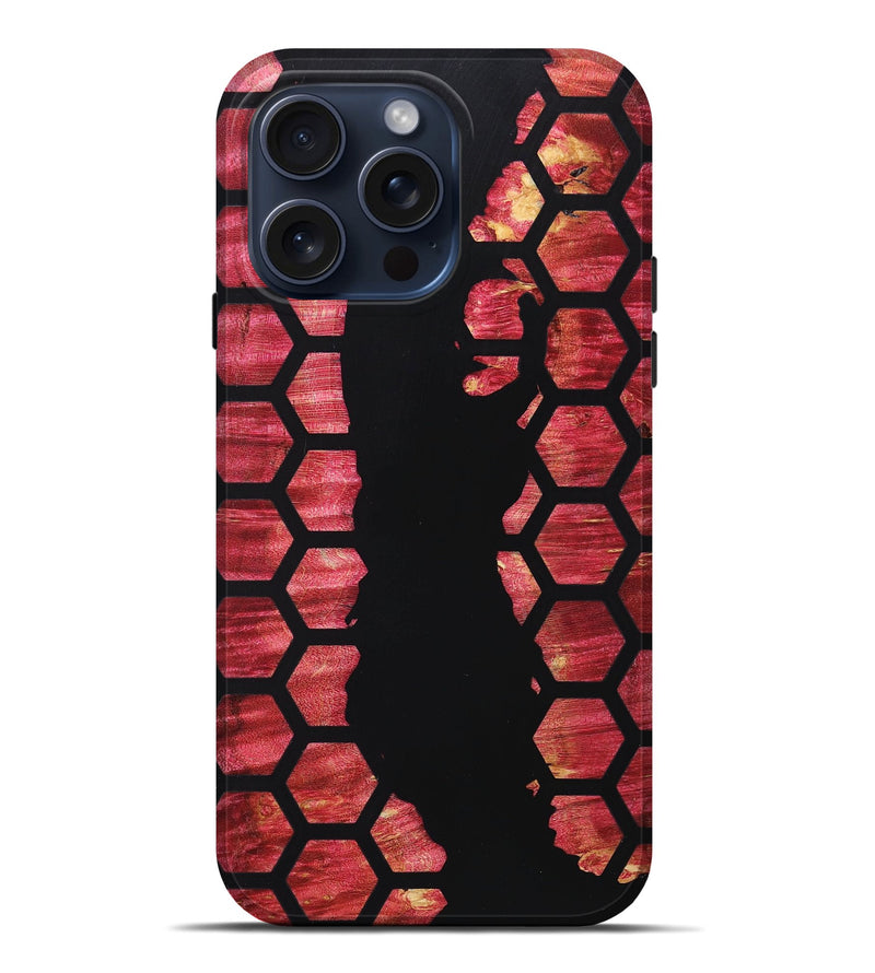 iPhone 15 Pro Max Burl Wood Live Edge Phone Case - Sherri (Pattern, 662176)