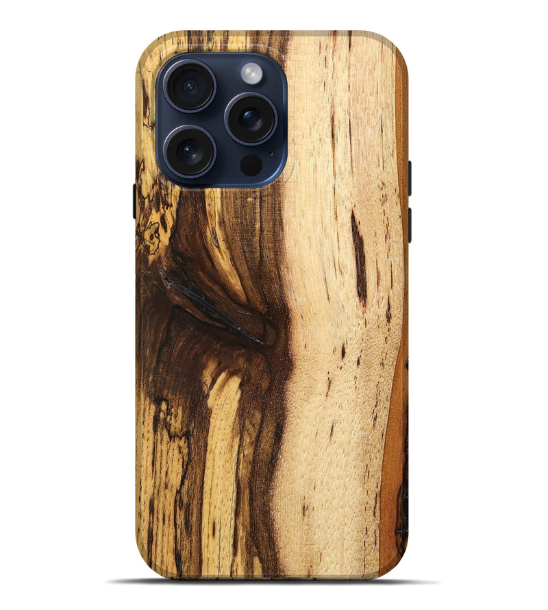 iPhone 15 Pro Max Burl Wood Live Edge Phone Case - Cara (Wood Burl, 662177)