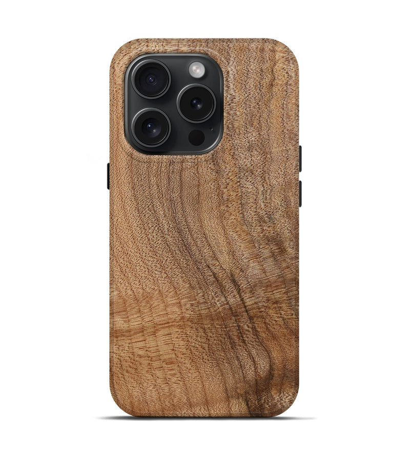 iPhone 15 Pro Burl Wood Live Edge Phone Case - Ace (Wood Burl, 662302)