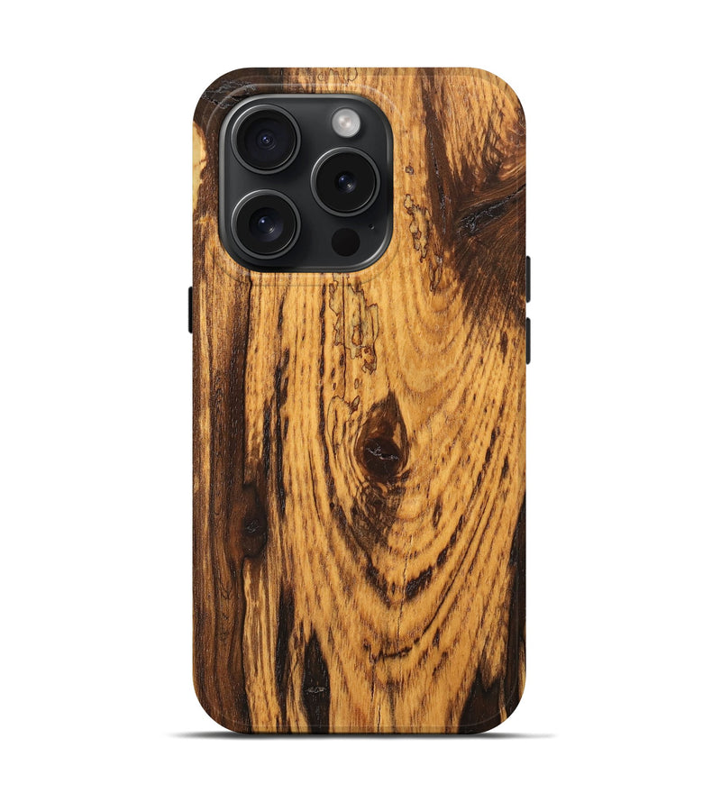 iPhone 15 Pro Burl Wood Live Edge Phone Case - Matthew (Wood Burl, 662317)