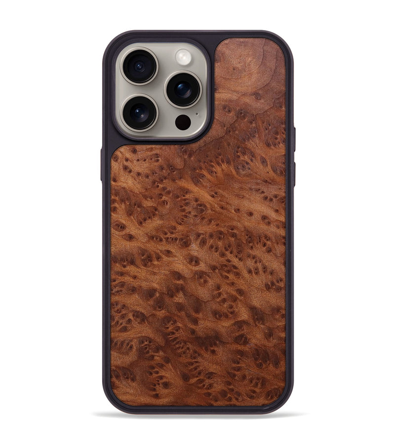 iPhone 15 Pro Max Wood+Resin Phone Case - Katherine (Wood Burl, 662329)