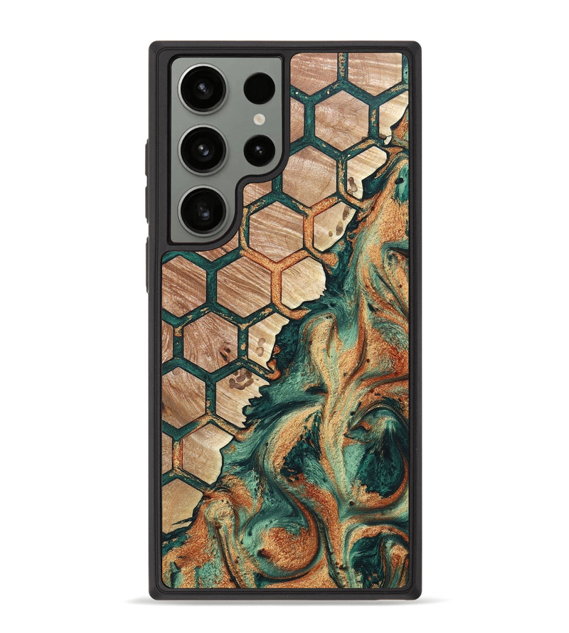 Galaxy S23 Ultra Wood+Resin Phone Case - Aliyah (Pattern, 662373)
