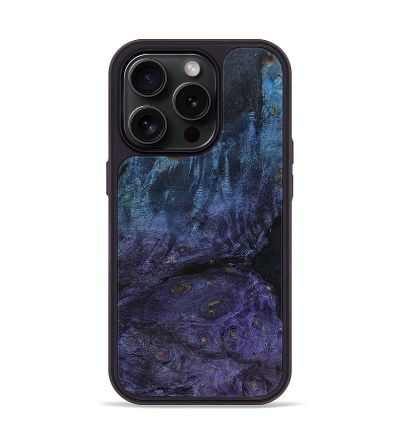 iPhone 15 Pro Wood+Resin Phone Case - Isabella (Wood Burl, 662396)