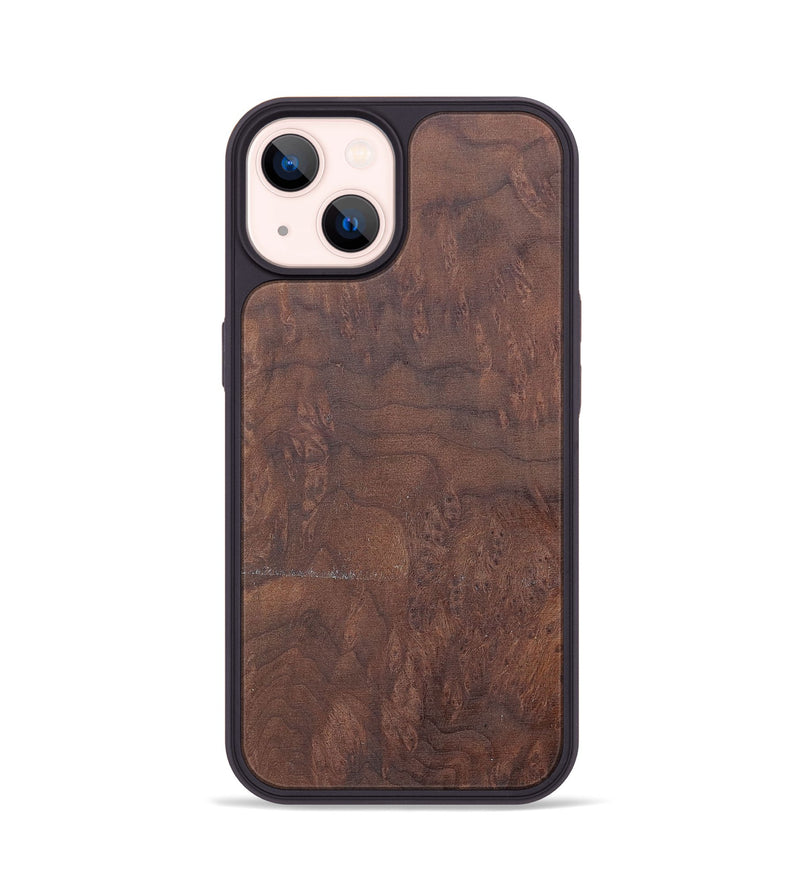 iPhone 14 Wood+Resin Phone Case - Khalil (Wood Burl, 662397)
