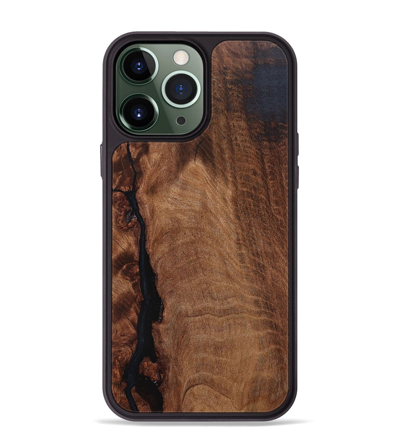 iPhone 13 Pro Max Wood+Resin Phone Case - Doug (Wood Burl, 662398)