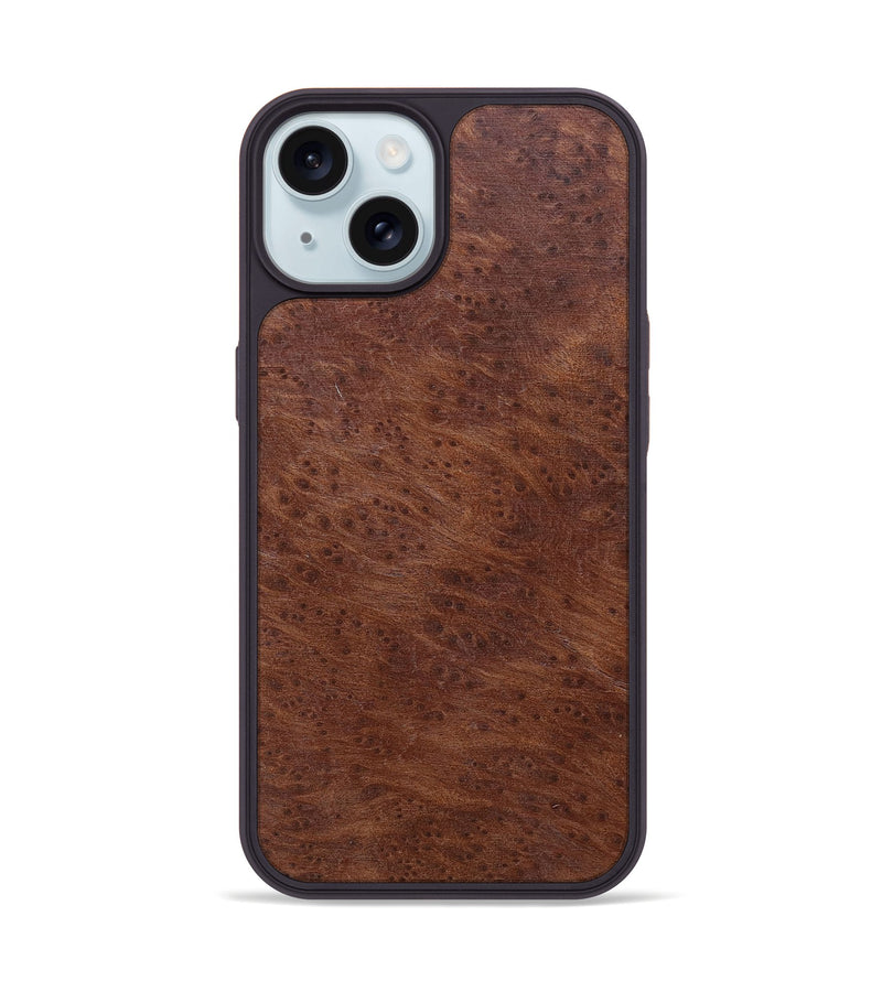 iPhone 15 Wood+Resin Phone Case - Maureen (Wood Burl, 662399)