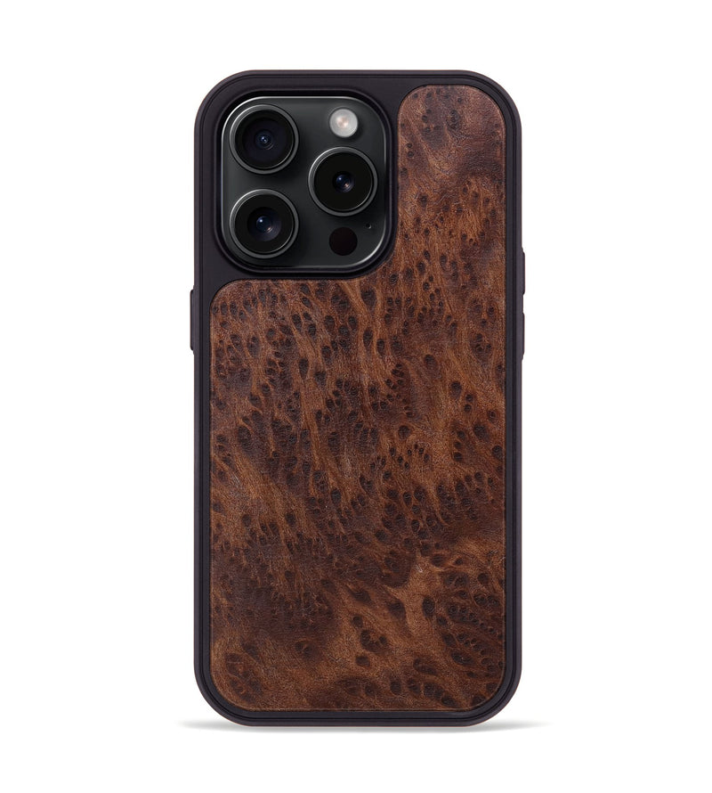 iPhone 15 Pro Wood+Resin Phone Case - Lorrie (Wood Burl, 662401)
