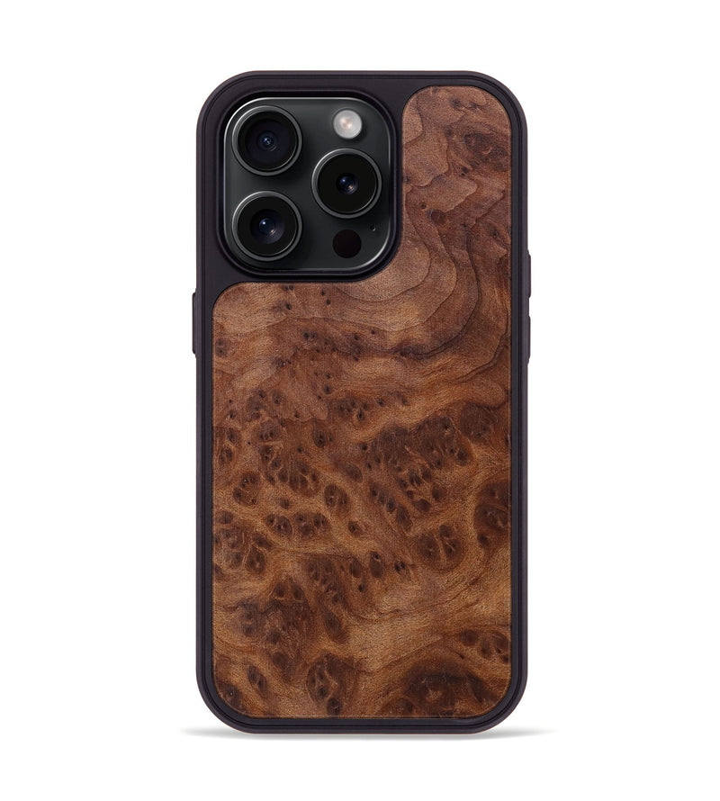 iPhone 15 Pro Wood+Resin Phone Case - Itzel (Wood Burl, 662407)