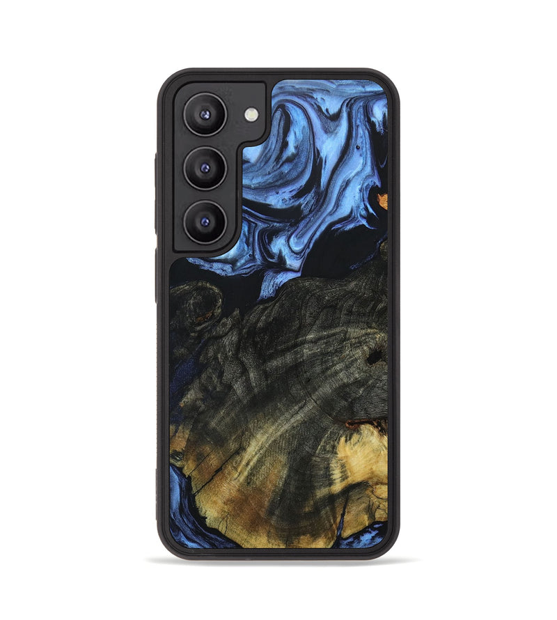 Galaxy S23 Wood+Resin Phone Case - Elaina (Blue, 662431)