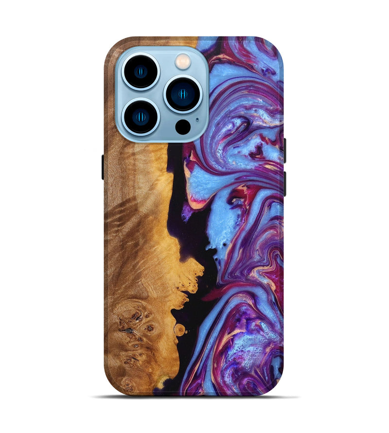iPhone 14 Pro ResinArt Live Edge Phone Case - Loretta (Purple, 662565)