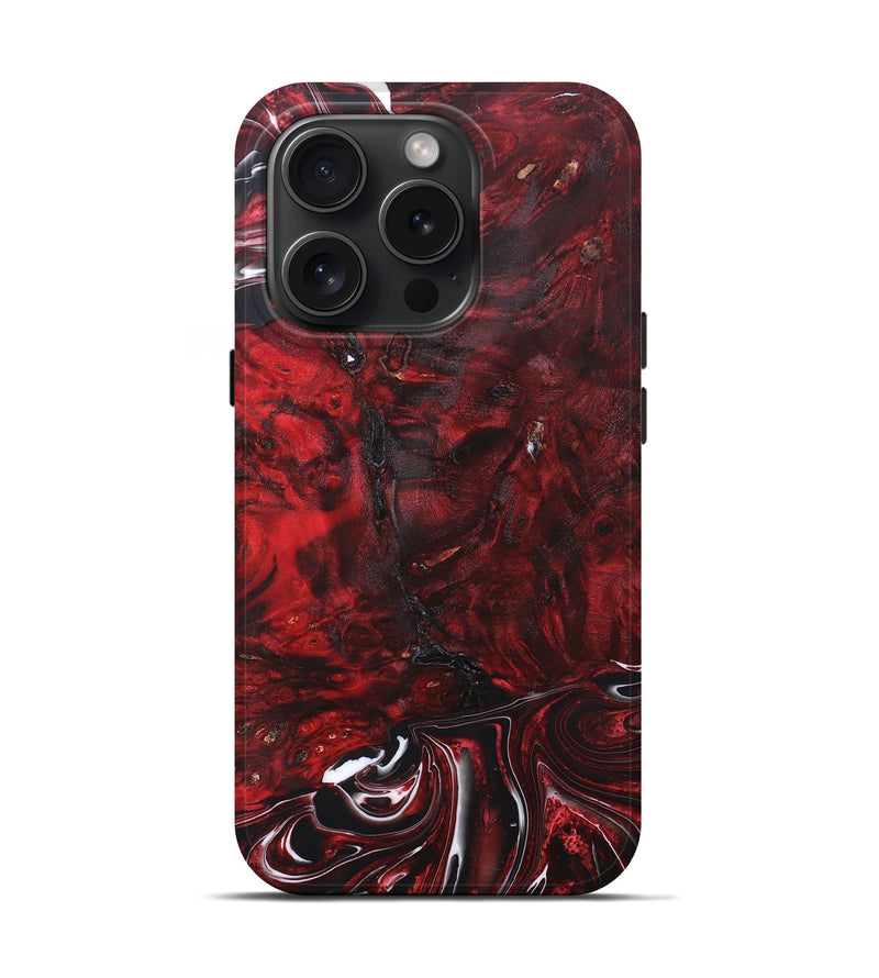 iPhone 15 Pro ResinArt Live Edge Phone Case - Delilah (Red, 662640)