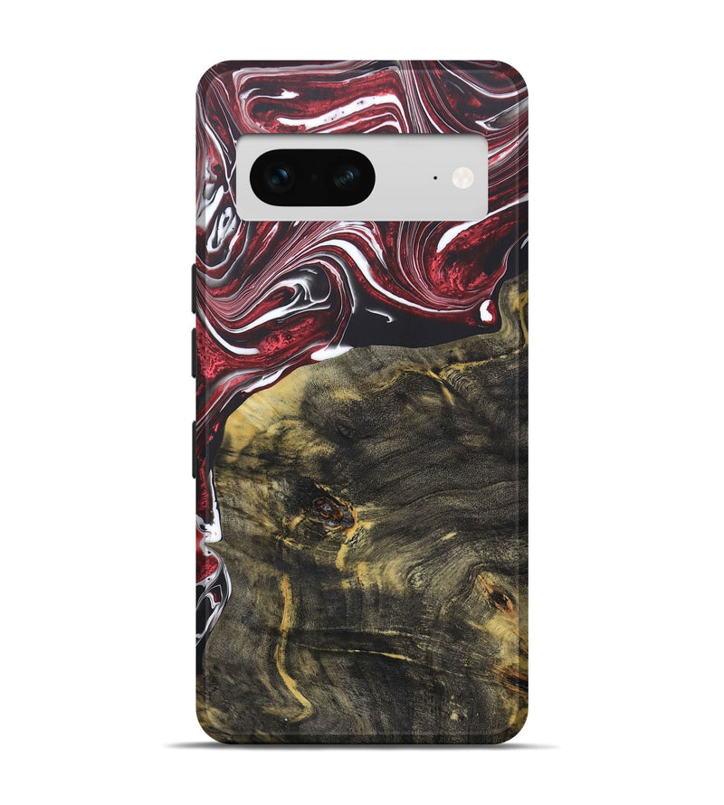 Pixel 7 ResinArt Live Edge Phone Case - Isabelle (Red, 662641)