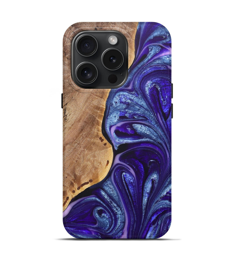 iPhone 15 Pro ResinArt Live Edge Phone Case - Talia (Purple, 662643)