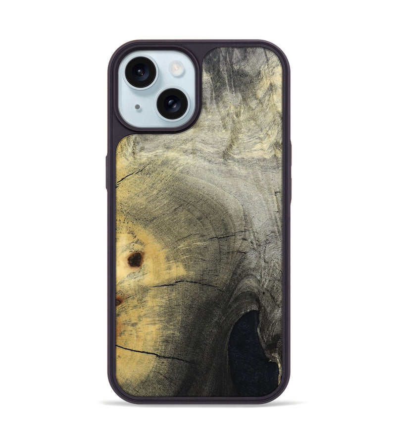 iPhone 15 Burl Wood Phone Case - Shaun (Wood Burl, 662723)
