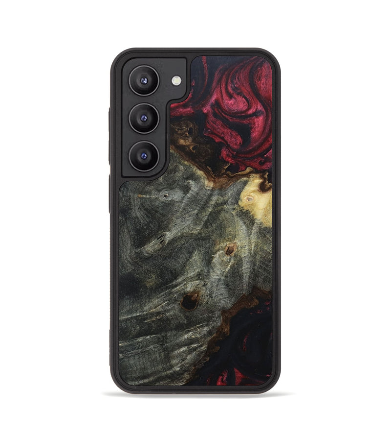 Galaxy S23 Wood+Resin Phone Case - Matias (Red, 662822)