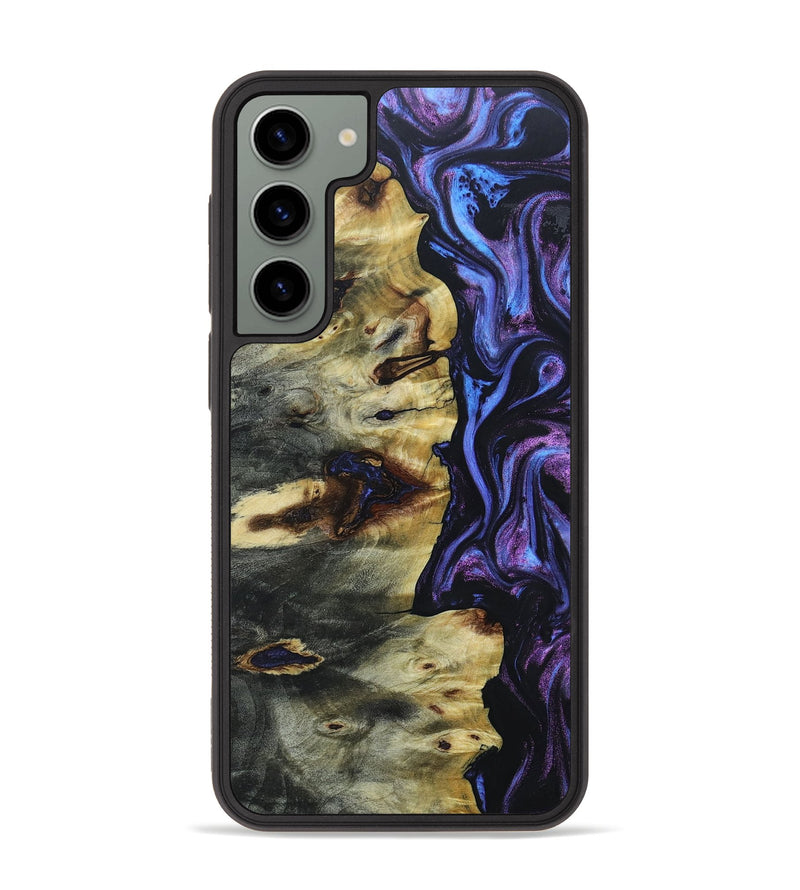 Galaxy S23 Plus Wood+Resin Phone Case - Agnes (Purple, 662860)