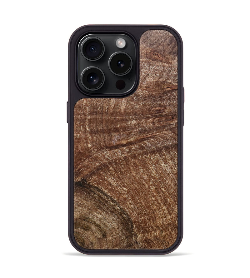 iPhone 15 Pro Burl Wood Phone Case - Joyce (Wood Burl, 663001)
