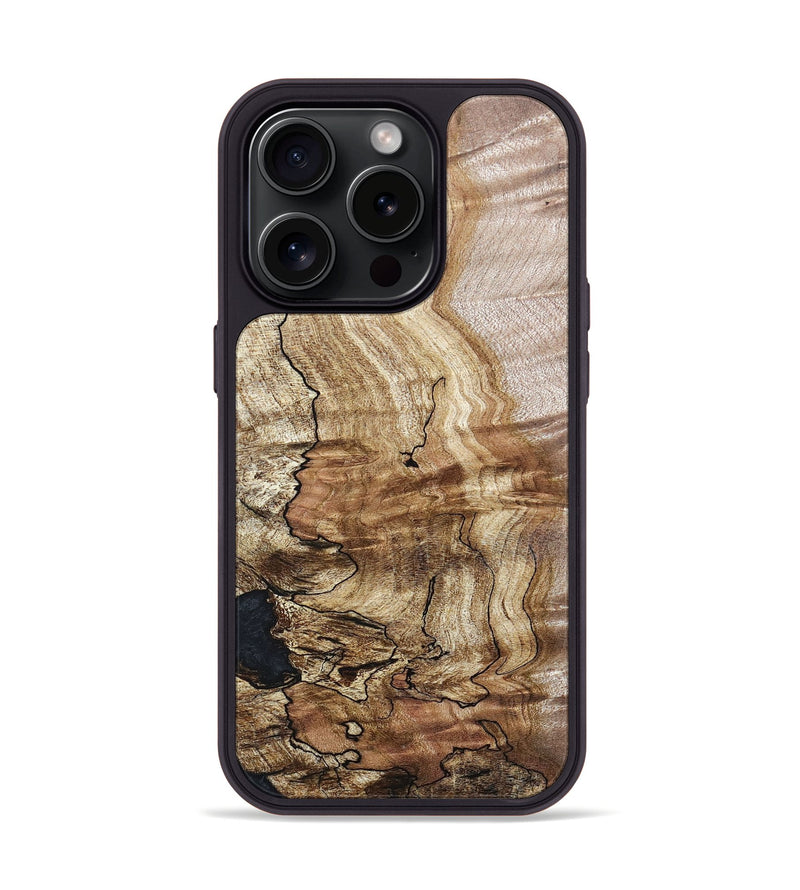 iPhone 15 Pro Burl Wood Phone Case - Clark (Wood Burl, 663003)