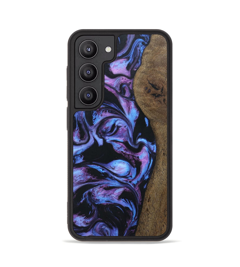 Galaxy S23 Wood+Resin Phone Case - Mamie (Purple, 663014)