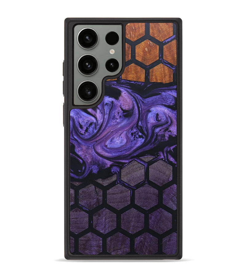 Galaxy S23 Ultra Wood+Resin Phone Case - Lincoln (Pattern, 663048)