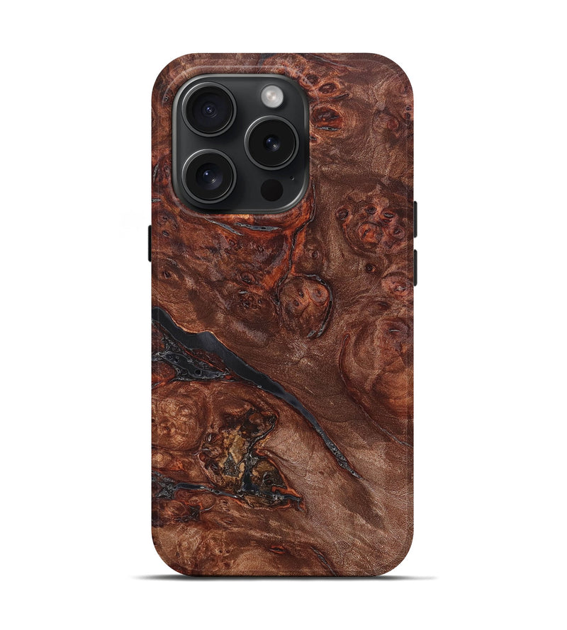 iPhone 15 Pro Burl Wood Live Edge Phone Case - Zachary (Wood Burl, 663093)