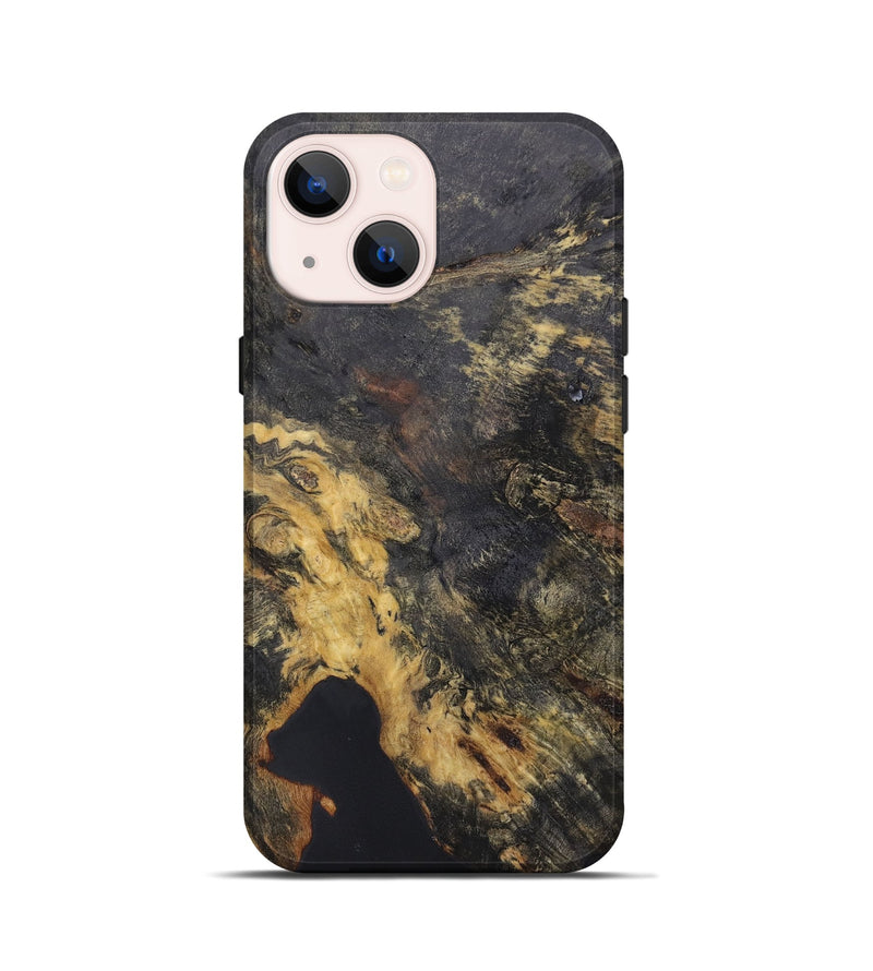 iPhone 13 mini Wood+Resin Live Edge Phone Case - Heather (Wood Burl, 663140)