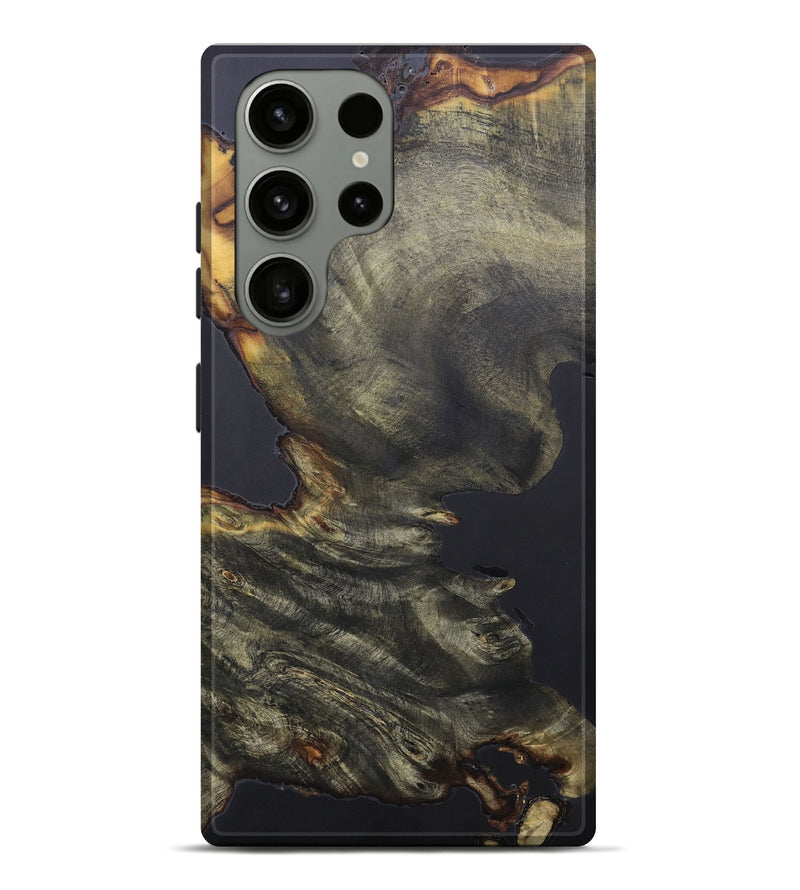 Galaxy S23 Ultra Wood+Resin Live Edge Phone Case - Larry (Wood Burl, 663145)