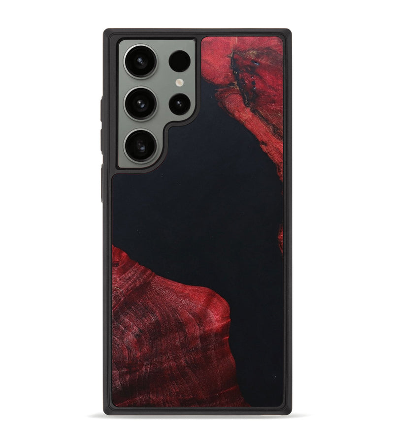 Galaxy S23 Ultra Wood+Resin Phone Case - Daniel (Pure Black, 663205)