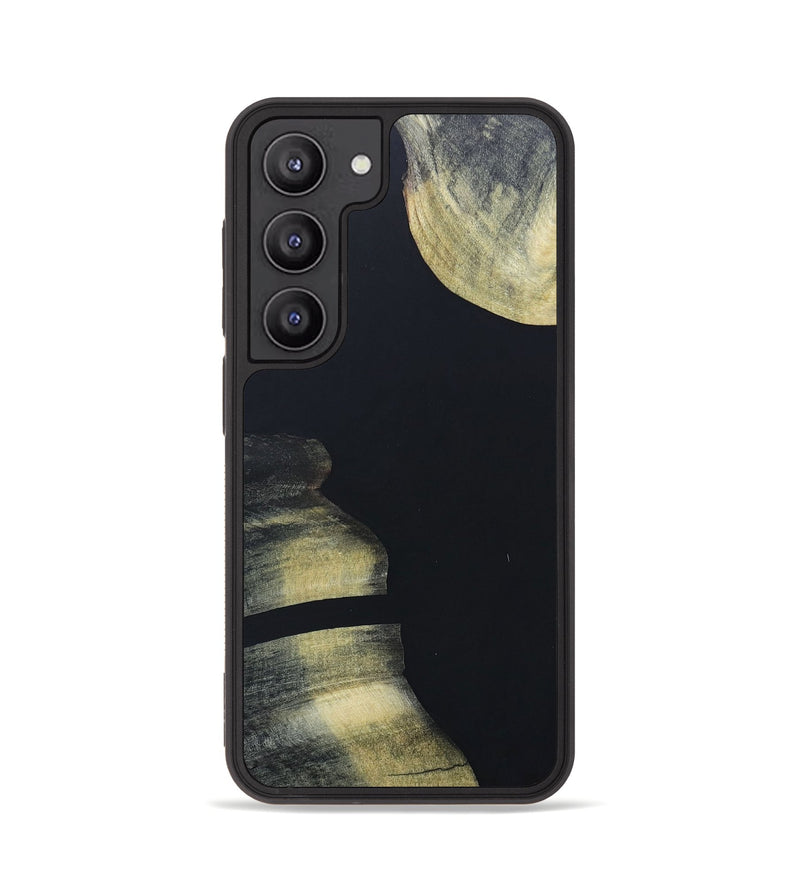 Galaxy S23 Wood+Resin Phone Case - Juniper (Pure Black, 663248)