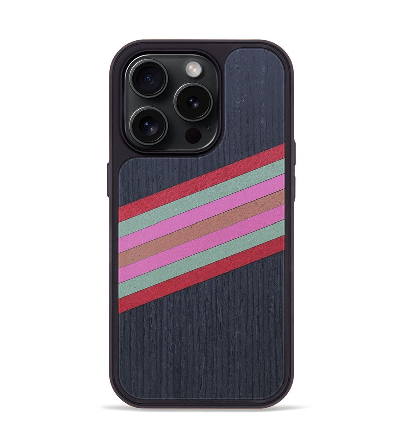 iPhone 15 Pro Wood+Resin Phone Case - Ken (Retro, 663412)