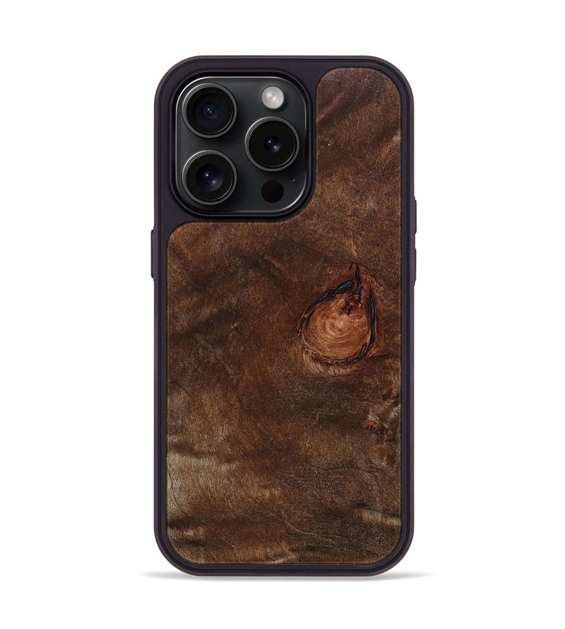 iPhone 15 Pro Wood+Resin Phone Case - Luella (Wood Burl, 663462)